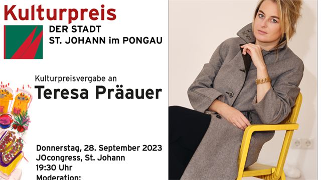 Der Kulturpreis 2023 der Stadt geht an die Autorin und Künstlerin Teresa Präauer.